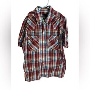 Men's Red Plaid Shirt